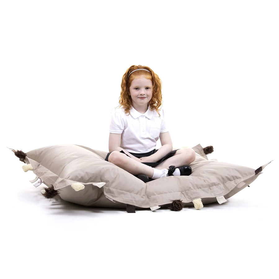 Sensory Touch Floor Cushions (Pack Of 2 - Blue or Natural)