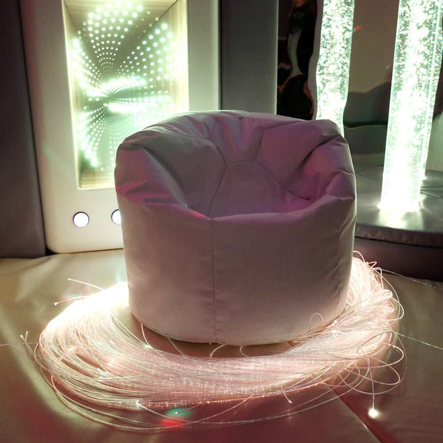 White Uv Reflective Kids Bean Bag