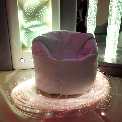 White Uv Reflective Kids Bean Bag