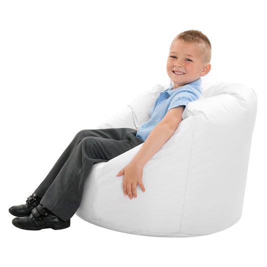 White Uv Reflective Kids Bean Bag