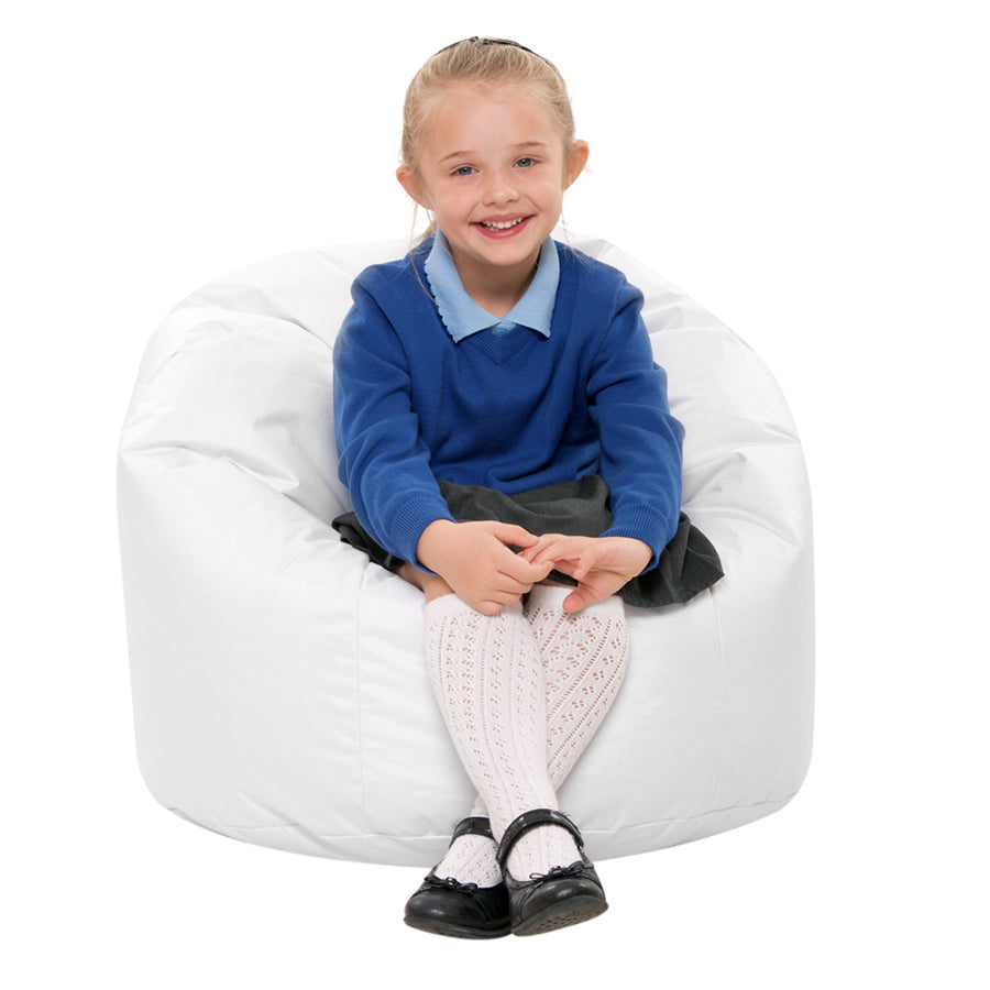 White Uv Reflective Kids Bean Bag