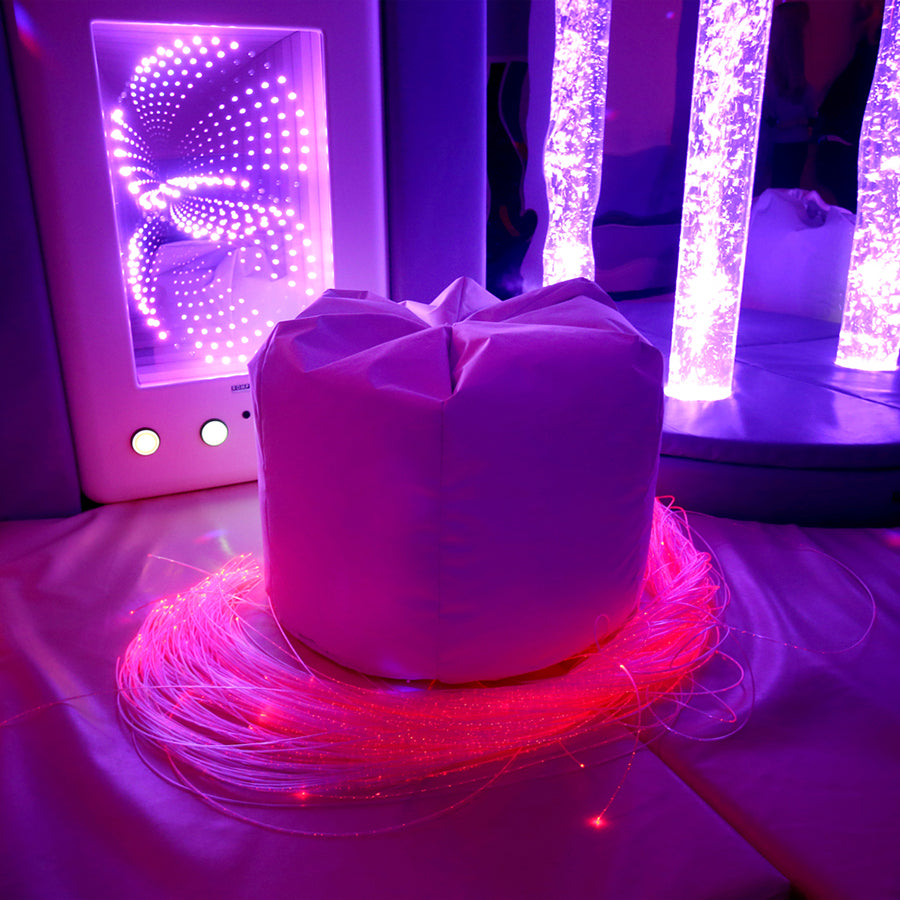 White Uv Reflective Kids Bean Bag