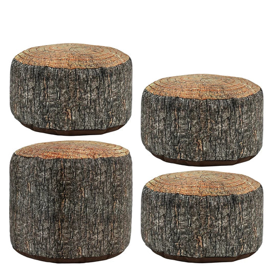 Eden Learning Learn About Nature Woodland Tree Stump Stools (Set Of 4)  ED4BUN-TREES 96120 1