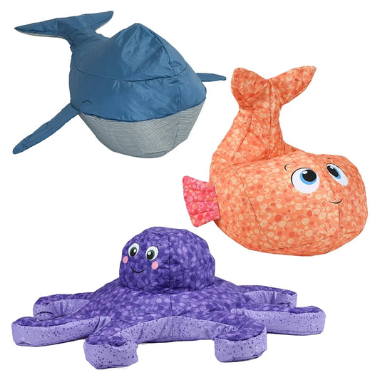 Eden Learning Sea Life Bean Bag Bundle (Fish + Whale + Octopus) ED3BUN-SEACR_BUNDLE 87866