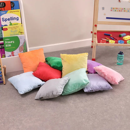 Eden Learning Small Bright Coloured Fleece Cushions - 10 Pack ED10CUSHFLBRI 96137 2