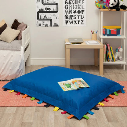 Eden Learning Touch Tags Water-Resistant Giant Floor Cushion Bean Bag  Blue ED1TAGOD013 87867 5