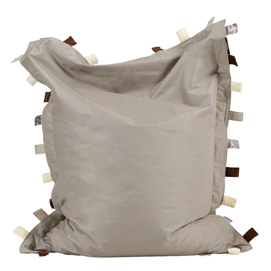 Eden Learning Touch Tags Water-Resistant Giant Floor Cushion Bean Bag  Natural ED1TAGOD005 97983 1