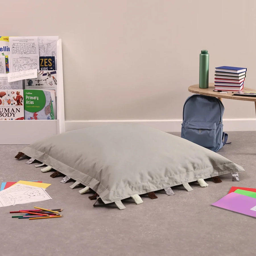 Eden Learning Touch Tags Water-Resistant Giant Floor Cushion Bean Bag  Natural ED1TAGOD005 97983 3