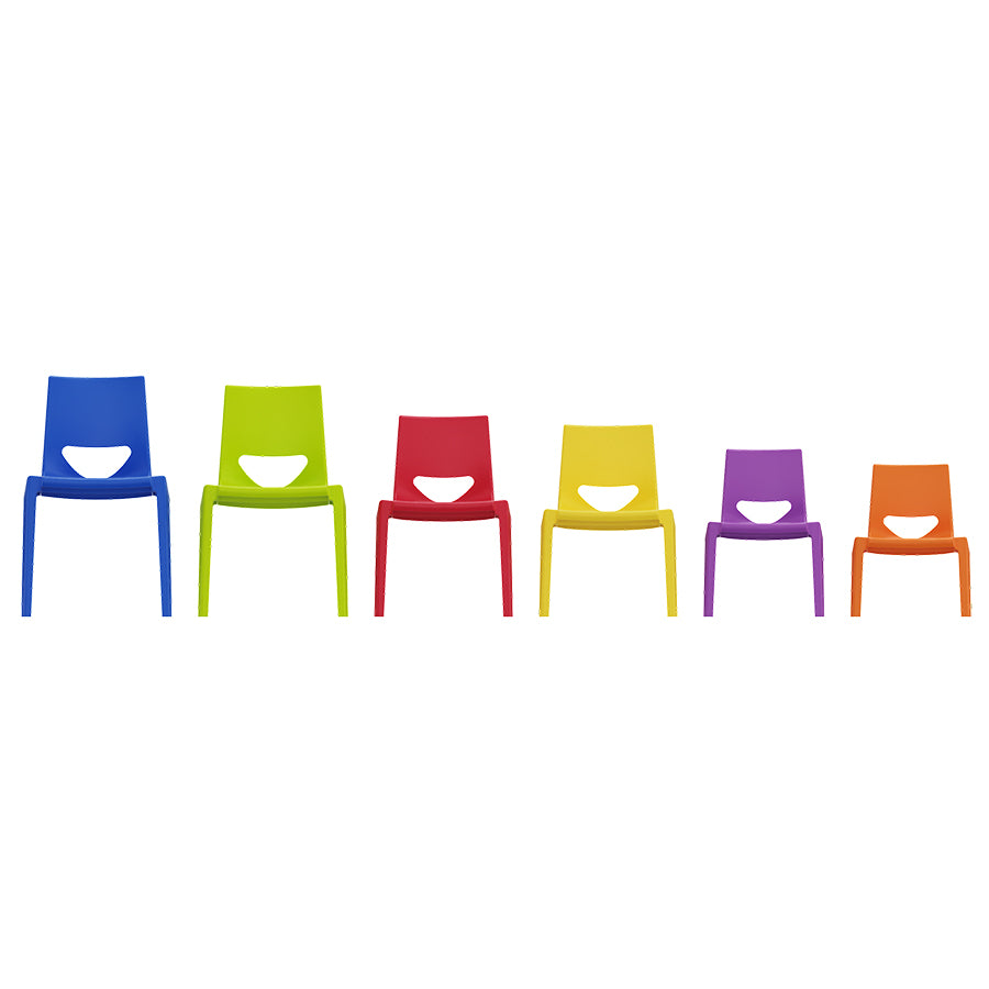 En One Chair One Piece Poly All Colours Chair Heights 