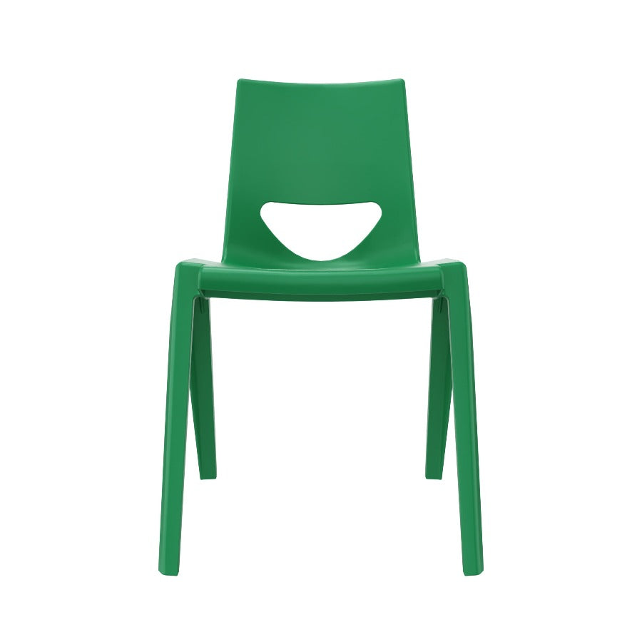 En One Chair One Piece Poly Green Front View