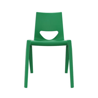En One Chair One Piece Poly Green Front View