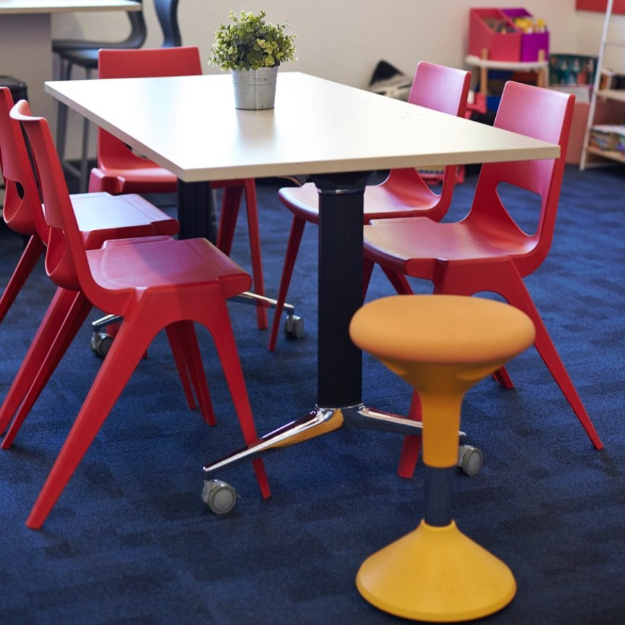 En One Chair One Piece Poly Red Lifestyle Image 1