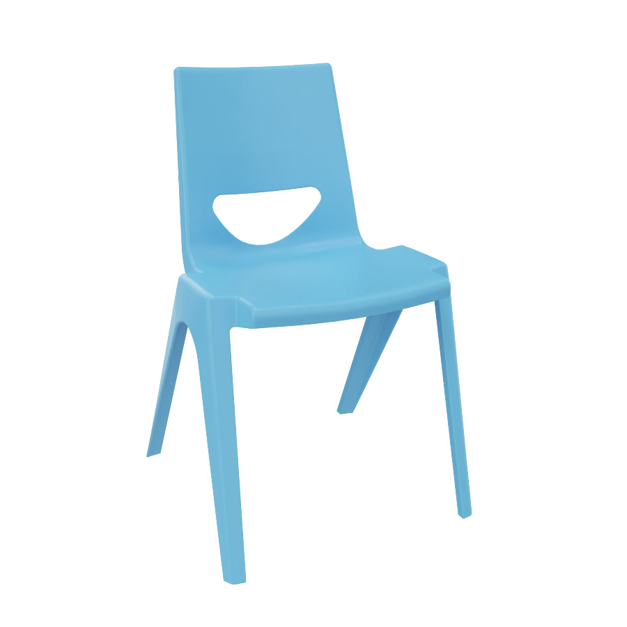 En One Chair One Piece Poly Sky Blue