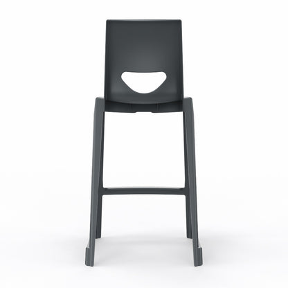 En One High Chair Poly Night Grey Back View