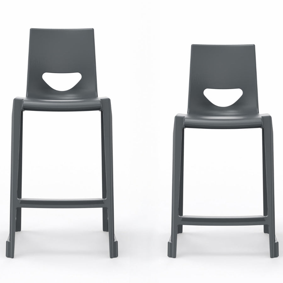 En One High Chair Poly Night Grey SH685 & SH610mm