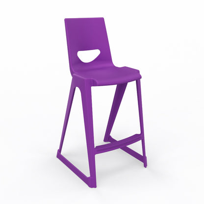 En One High Chair Poly Velvet Purple