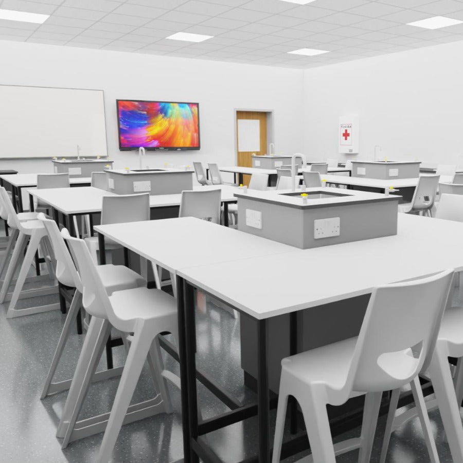 En One High Chair Poly White Lifestyle Image 1