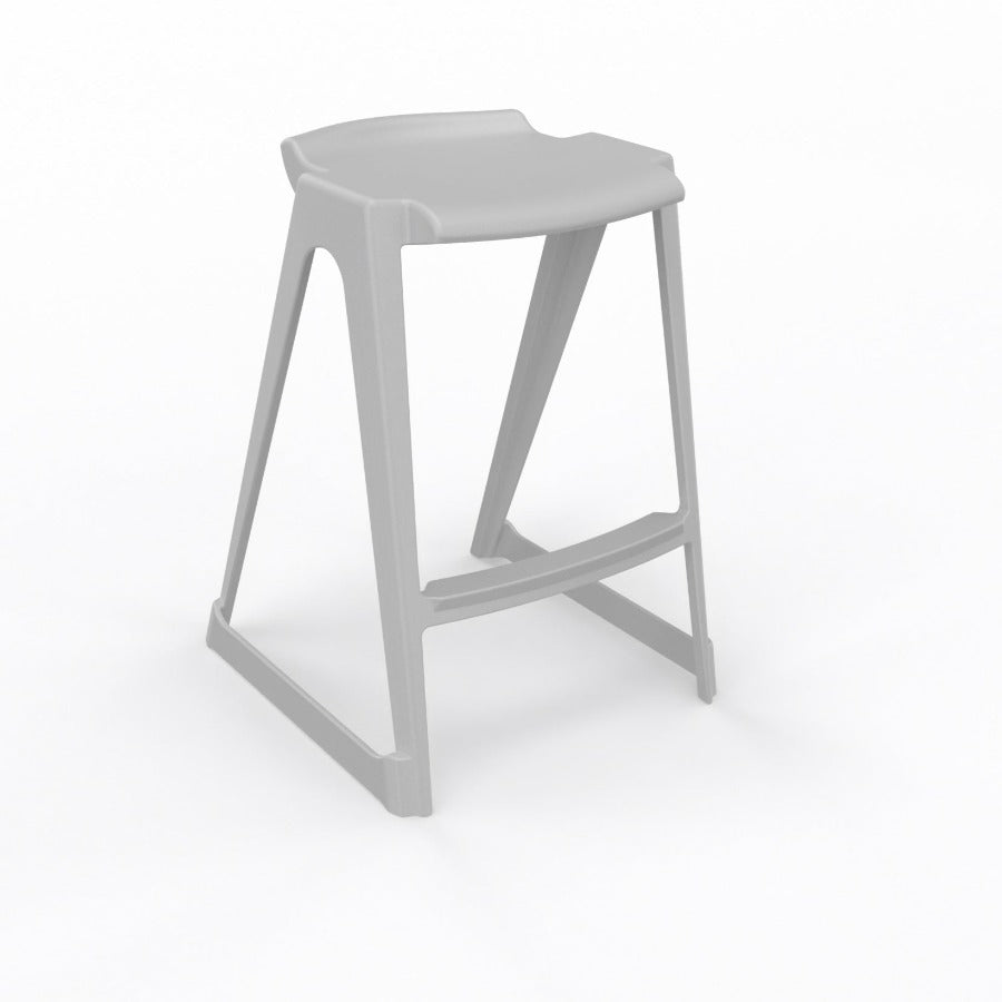 En One Stool Poly Cool Grey
