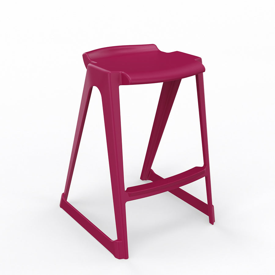 En One Stool Poly Fuchsia