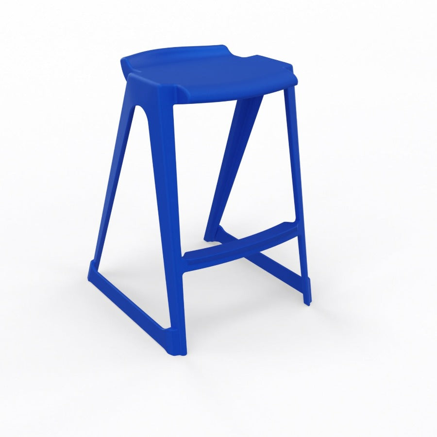 En One Stool Poly Royal Blue
