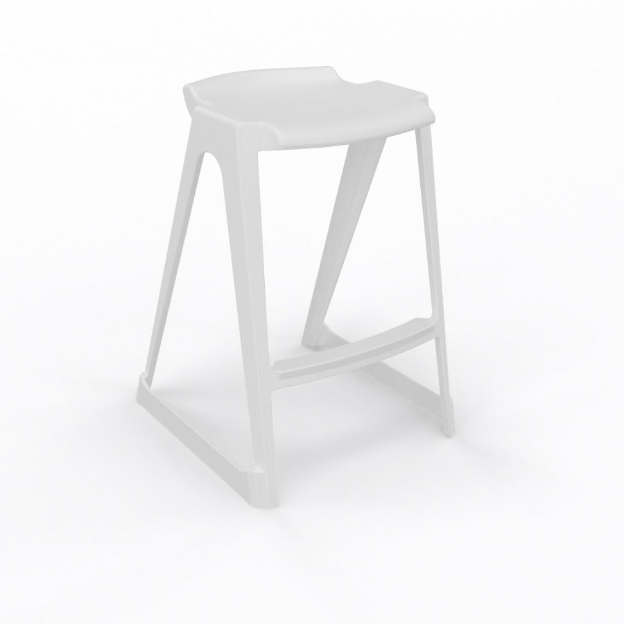 En One Stool Poly White