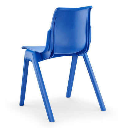 ErgoStak Poly Chair Blue Back View