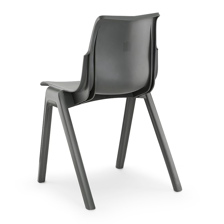 ErgoStak Poly Chair Charcoal Back View