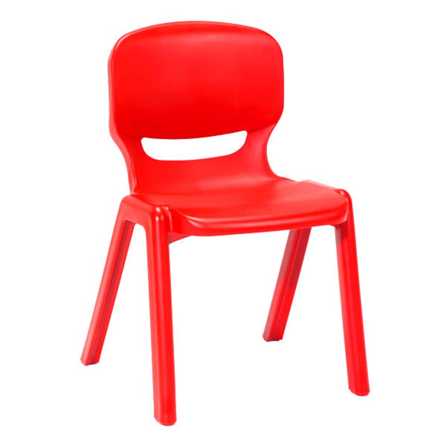Ergos One Chair One Piece Poly Bright Red