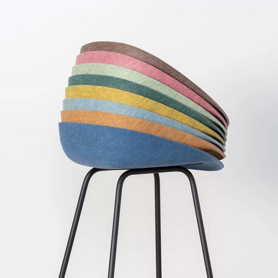 Felt High Metal Wire Frame Barstool