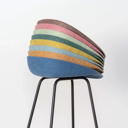 Felt High Metal Wire Frame Barstool