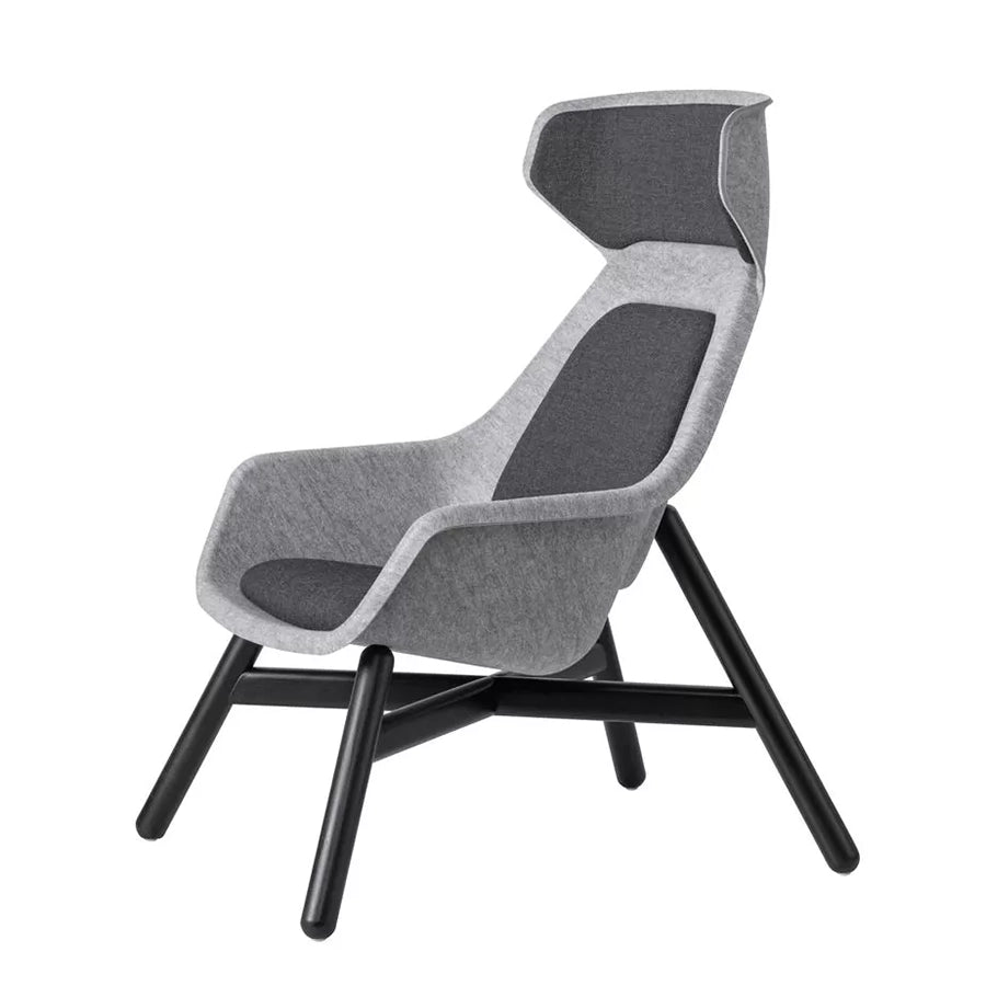 Felt Relax Wooden Frame Chair