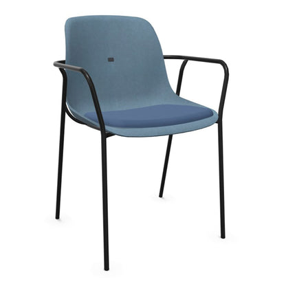 Felt Fine Arm Chair with Upholstered Seat