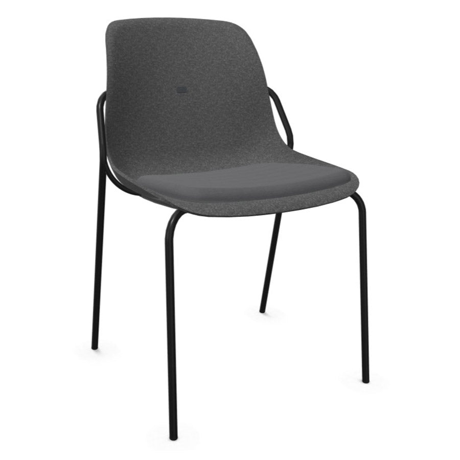 Felt Fine Chair with Upholstered Seat