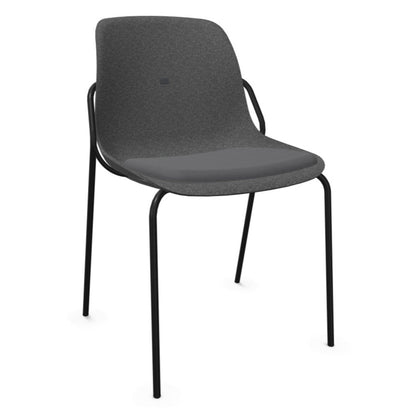 Felt Fine Chair with Upholstered Seat