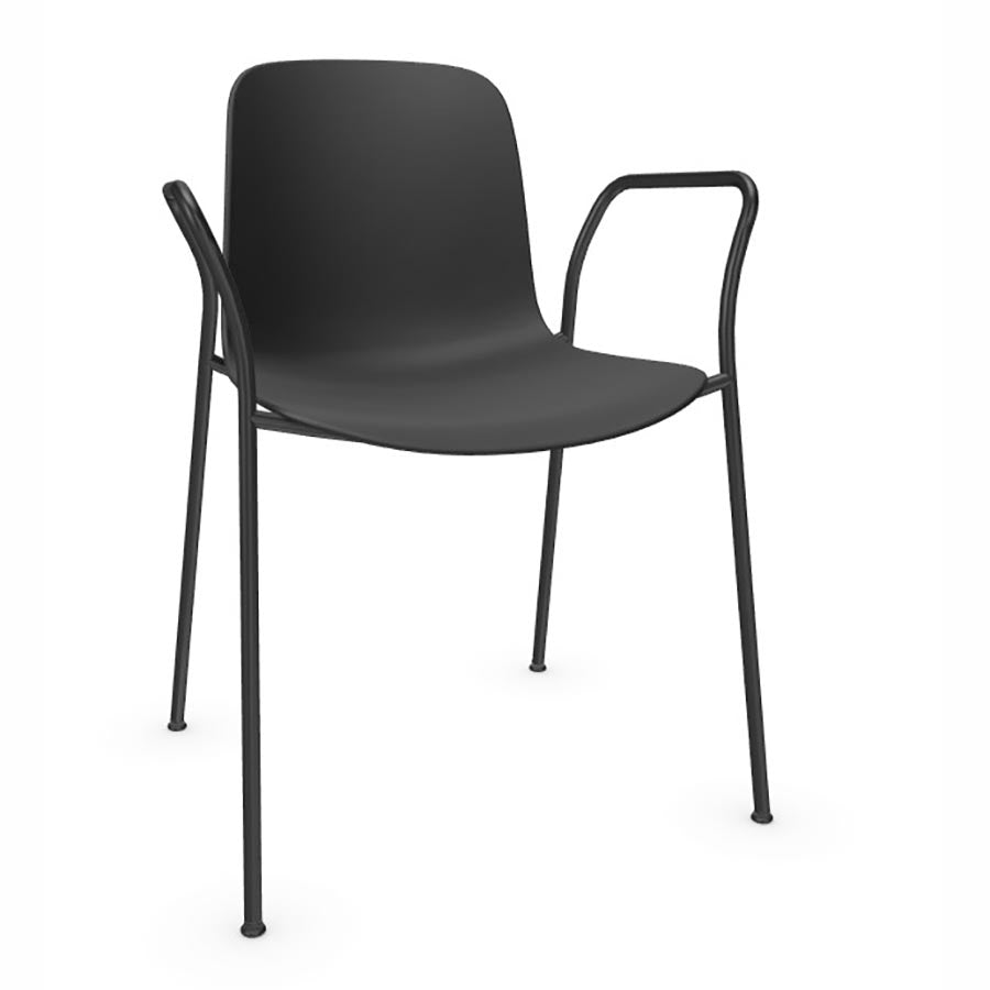 Flux 4 Leg Stacking Chair with Arms