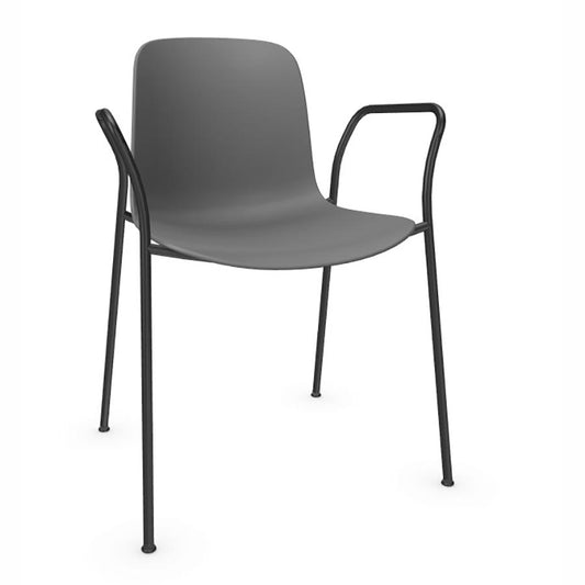 Flux 4 Leg Stacking Chair with Arms