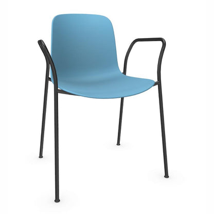 Flux 4 Leg Stacking Chair with Arms