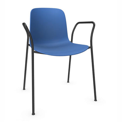 Flux 4 Leg Stacking Chair with Arms