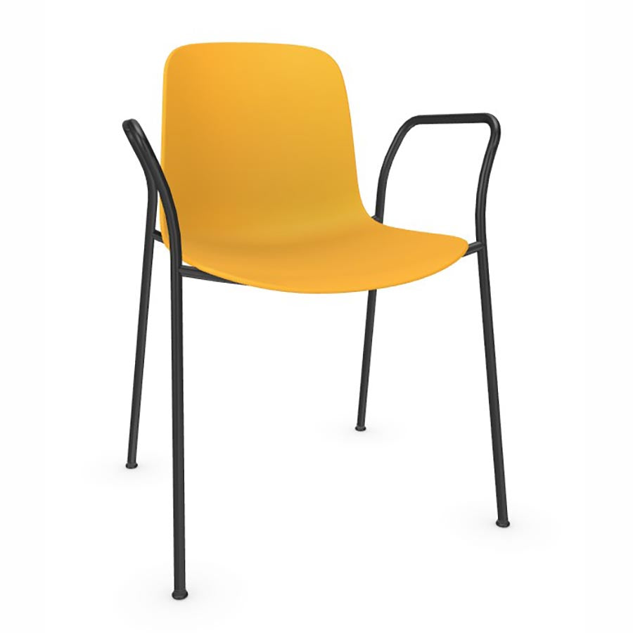 Flux 4 Leg Stacking Chair with Arms