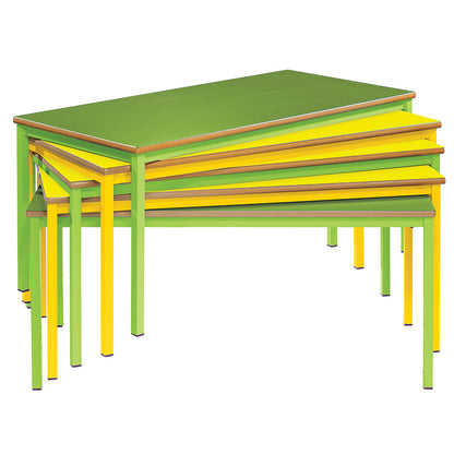 Fully Welded Colour Collection Classroom Table 1200x600 Rectangular MDF Edge