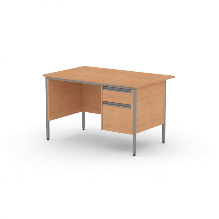 Budget Single 2 or 3 Drawer Pedestal Desk (Available in 1200 / 1500 / 1800mm)