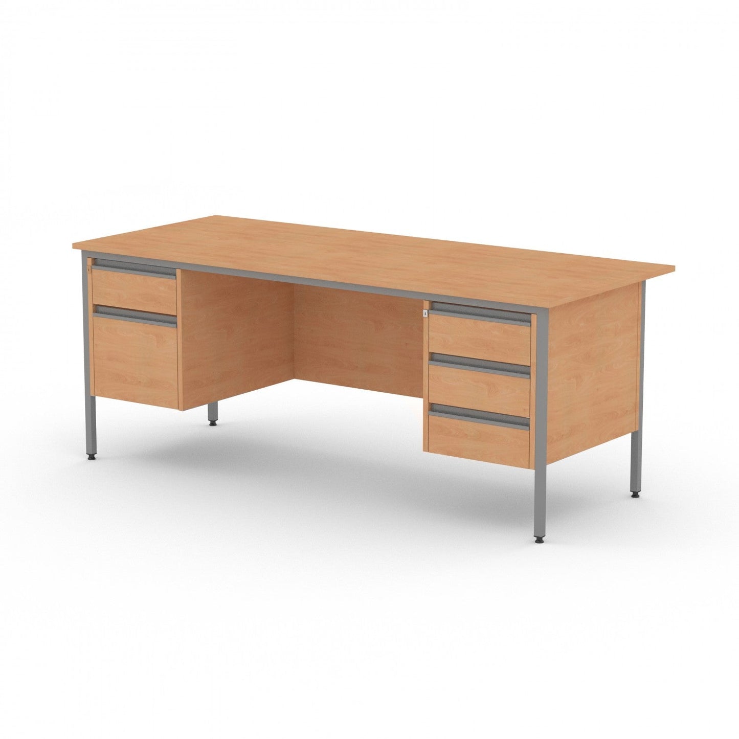 Budget Double 2 and 3 Drawer Pedestal Desk