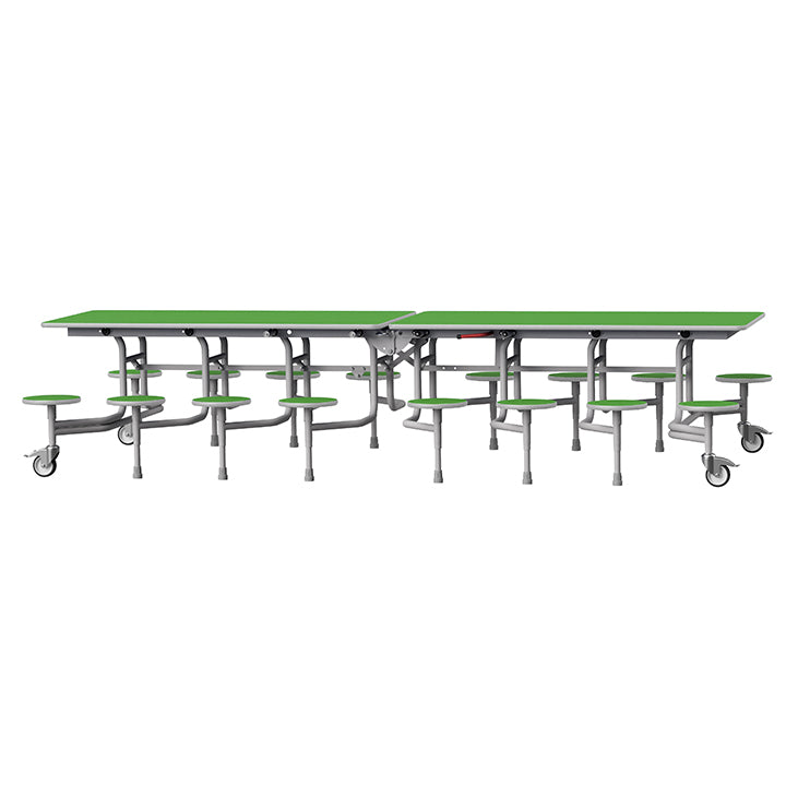 GoRoll Folding Table 10ft with 16 Stools 640mm high (Early years)