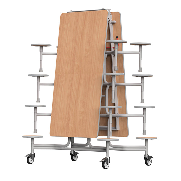 GoRoll Folding Table 10ft with 16 Stools 640mm high (Early years)