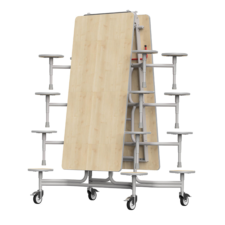 GoRoll Folding Table 10ft with 16 Stools 640mm high (Early years)
