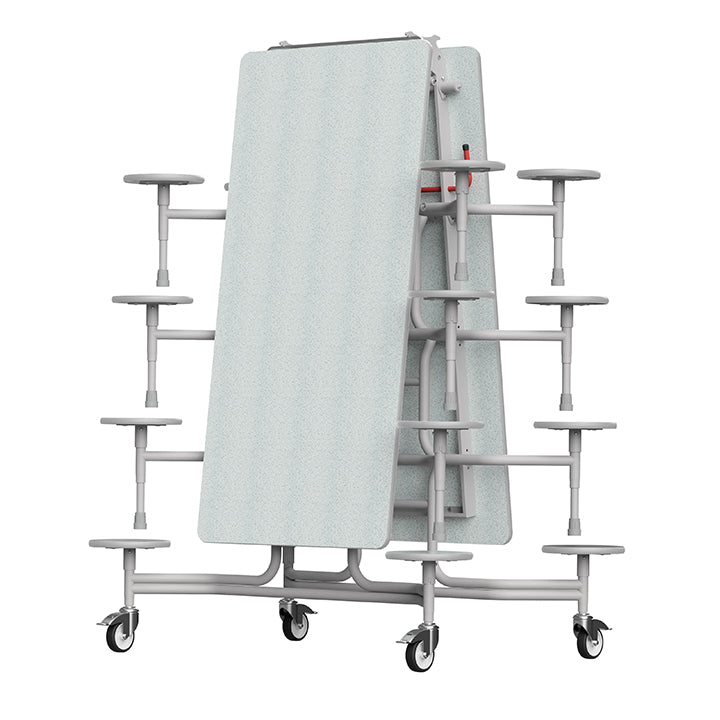 GoRoll Folding Table 10ft with 16 Stools 640mm high (Early years)