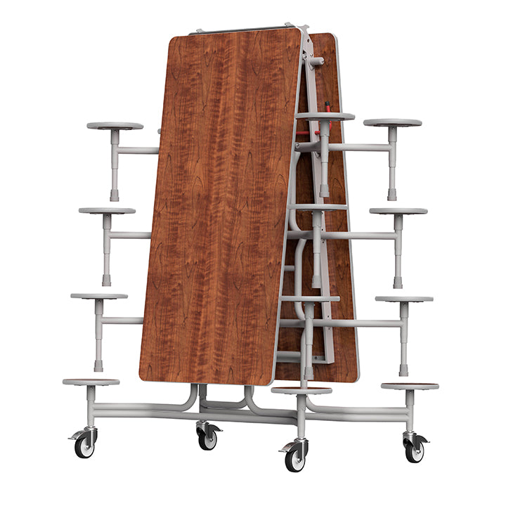GoRoll Folding Table 10ft with 16 Stools 640mm high (Early years)