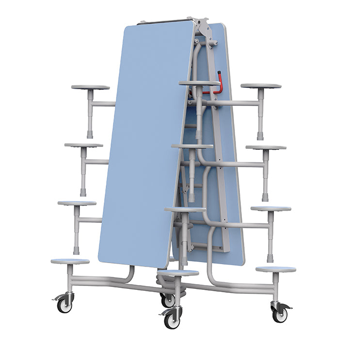GoRoll Folding Table 10ft with 16 Stools 640mm high (Early years)