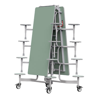 GoRoll Folding Table 10ft with 16 Stools 640mm high (Early years)