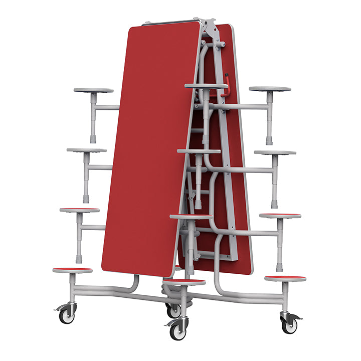 GoRoll Folding Table 10ft with 16 Stools 640mm high (Early years)